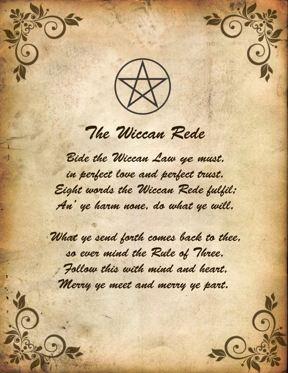 The Witches Rede, used to remind that all spellwork does have consequences, whether they be positive or negative.
