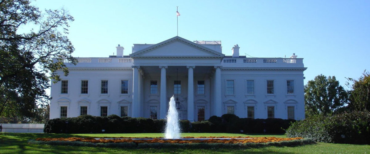 The White House as it appears from the north. 