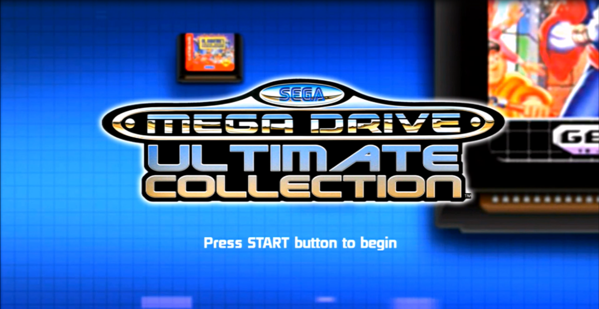 The title menu for the "SEGA Mega Drive Ultimate Collection."