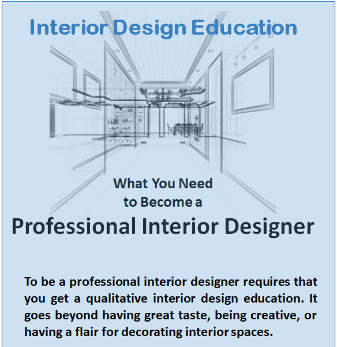 Need An Interior Design Education Attend Distant Learning Classes 