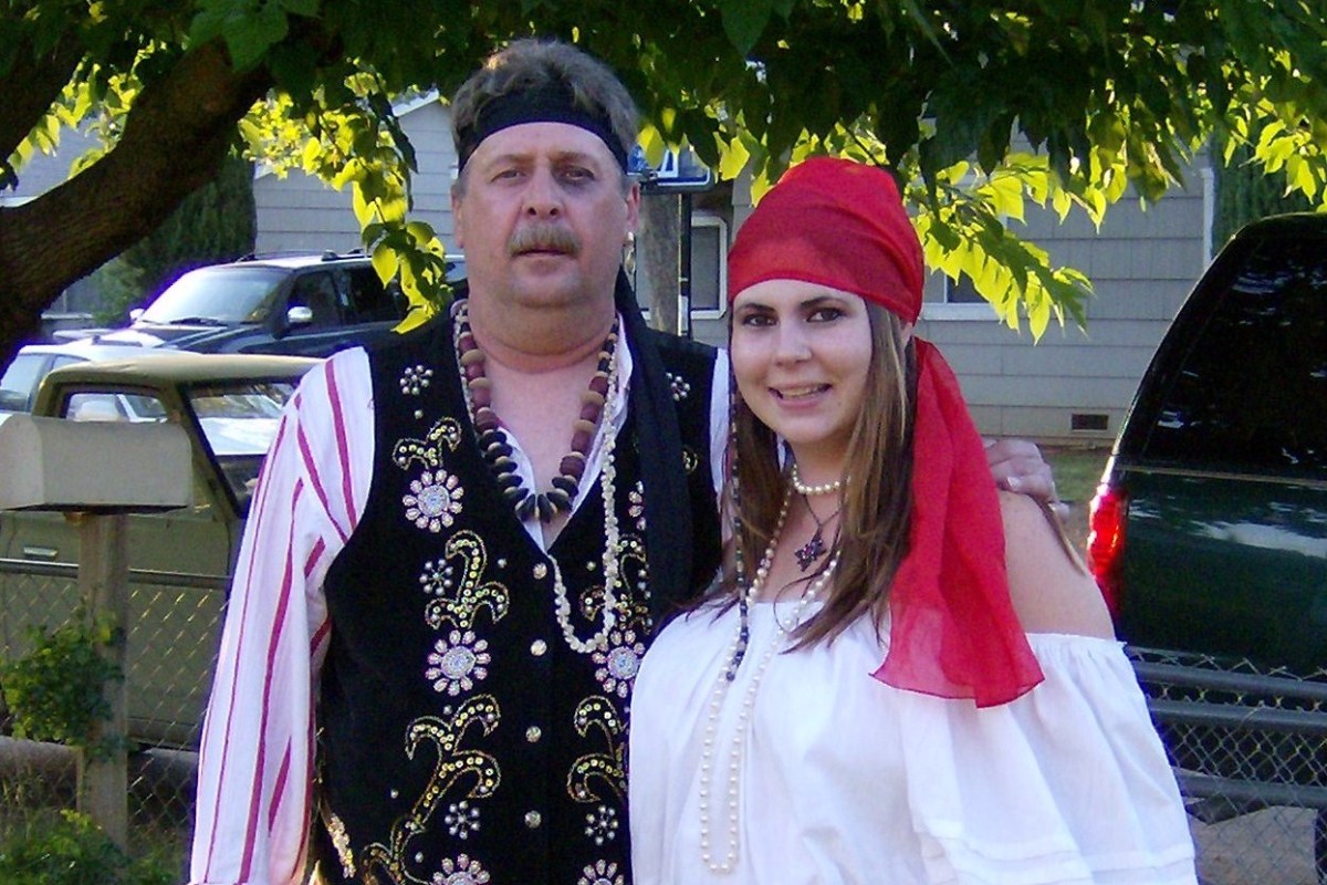 Me and Paul going to a Pirate Party with friends
