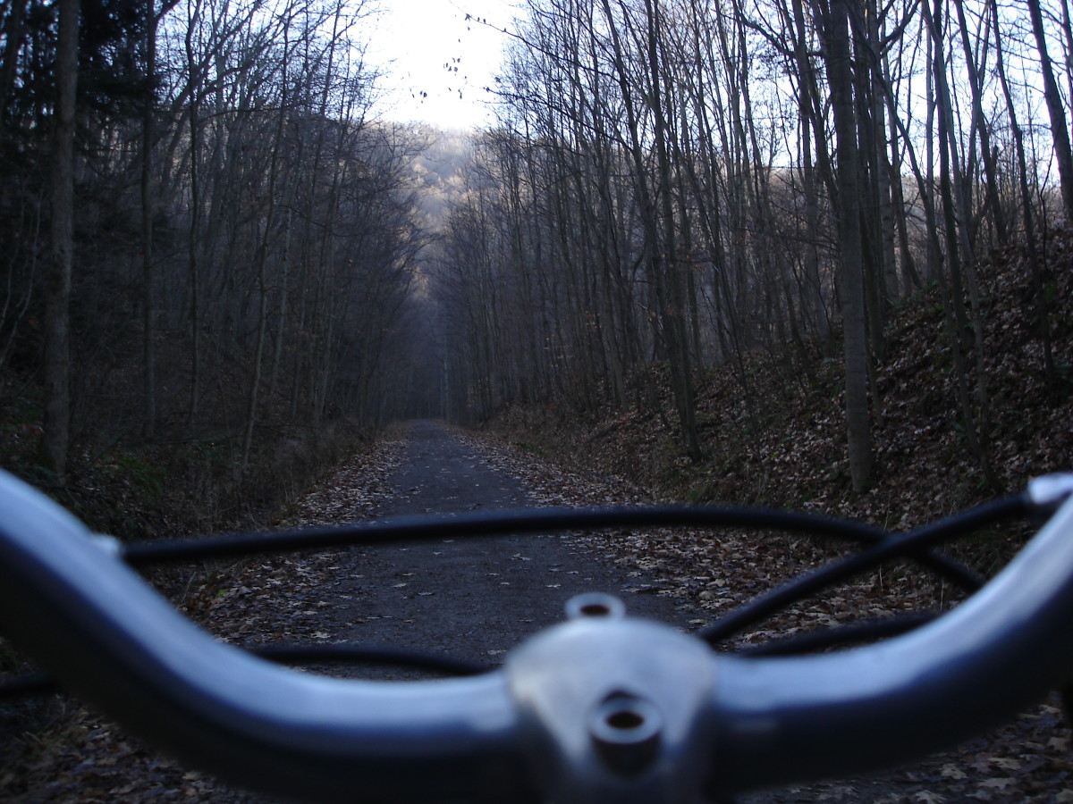 A Winter Bike Trip on the Great Allegheny Trail