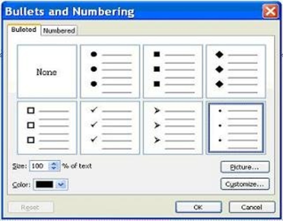 shortcuts in powerpoint for bullet point