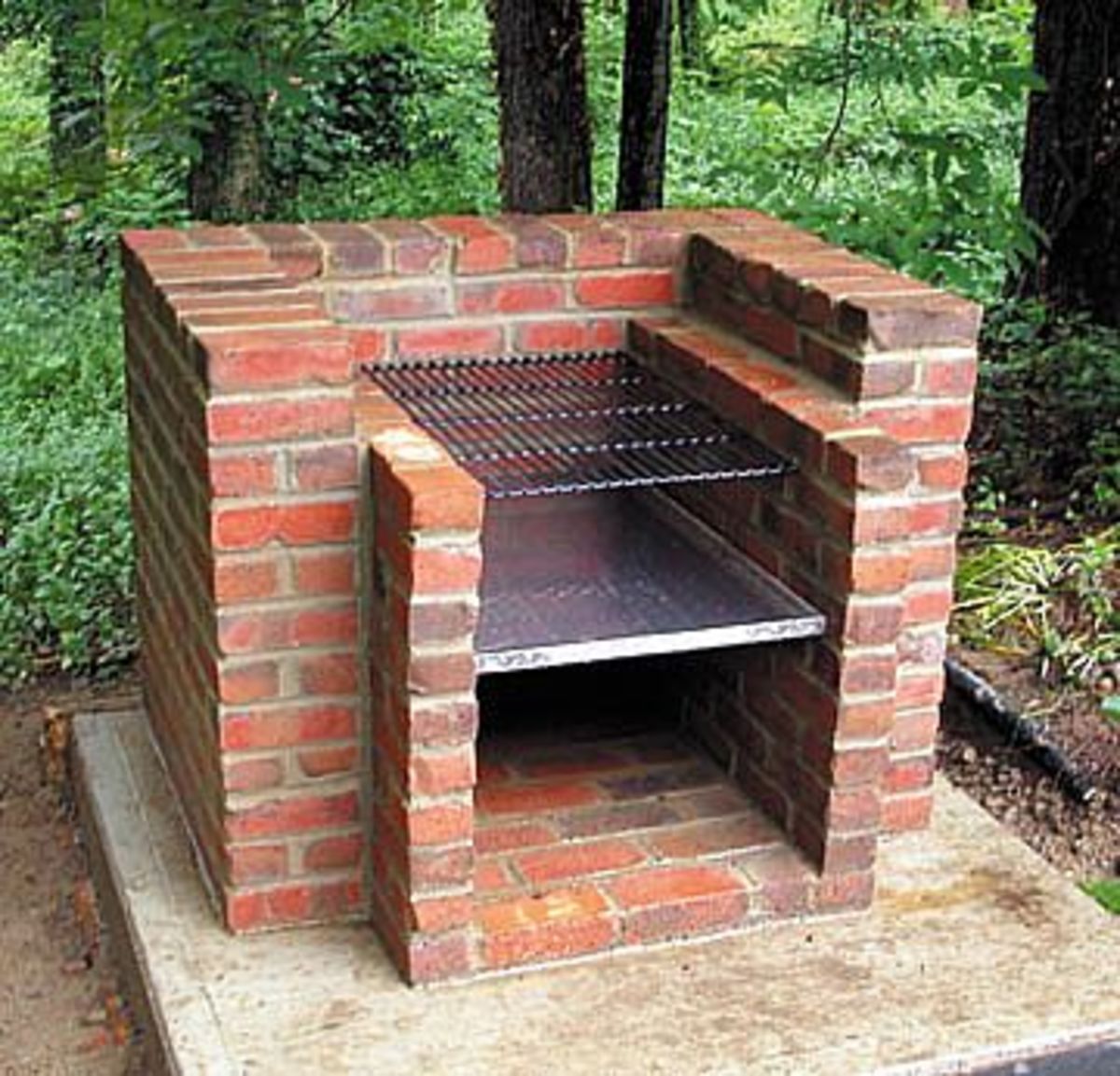 This is a conventional brick BBQ.
