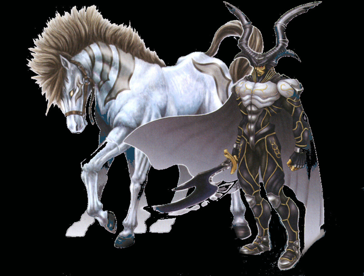 Guardian Force Odin and his steed, Sleipnir