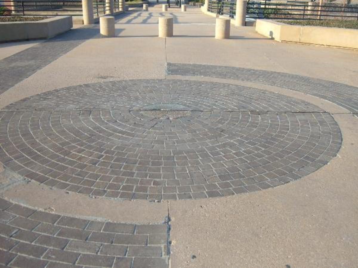 Downtown Tulsa Mysteries: The Center of the Universe in Tulsa, Oklahoma.