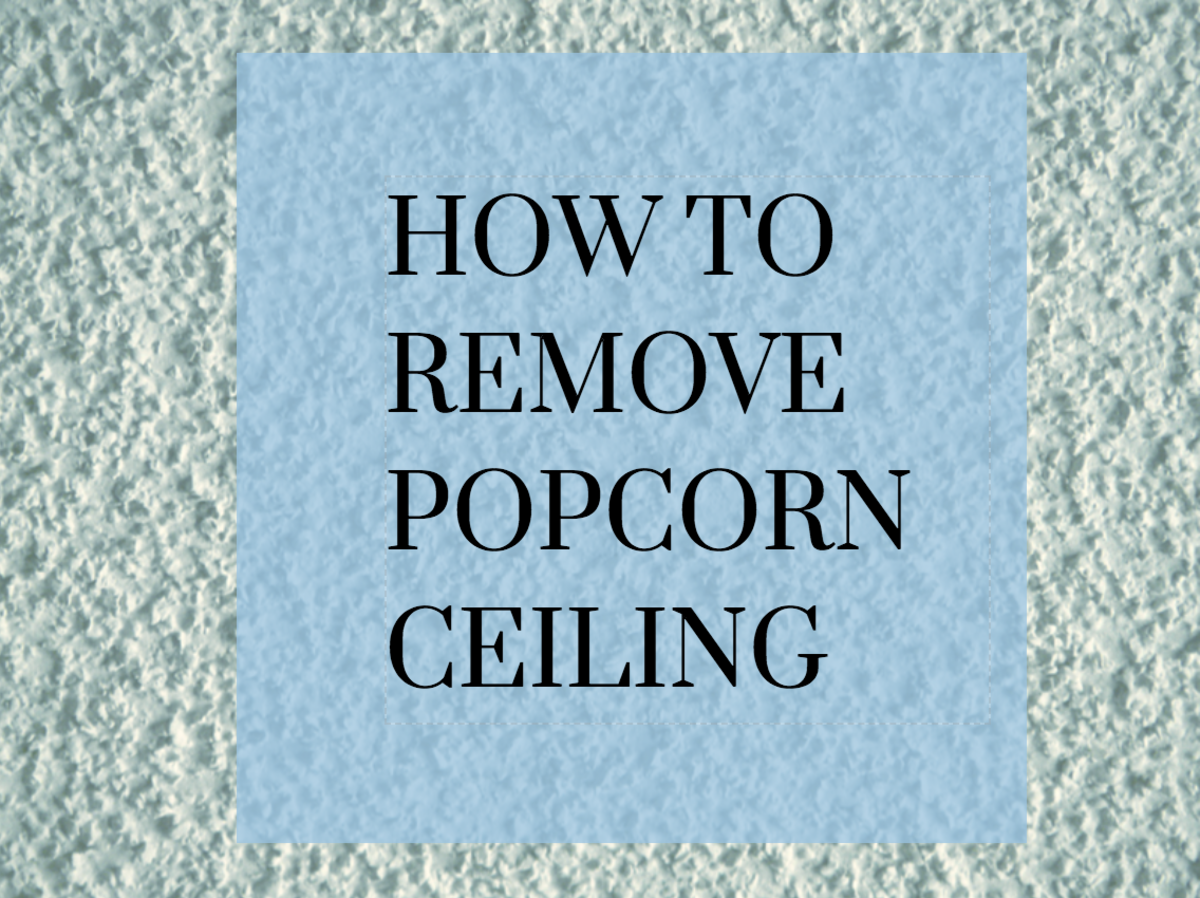 Learn how to remove popcorn ceiling in the simplest and least expensive way possible!