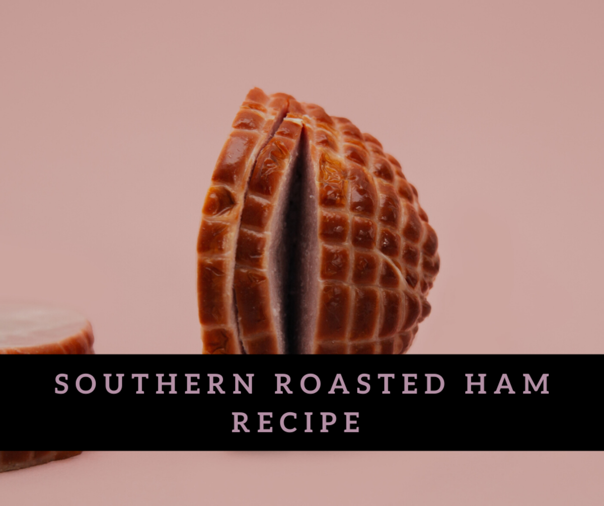 Roasted Ham With Southern Comfort Glaze and Gingersnap Crust Recipe