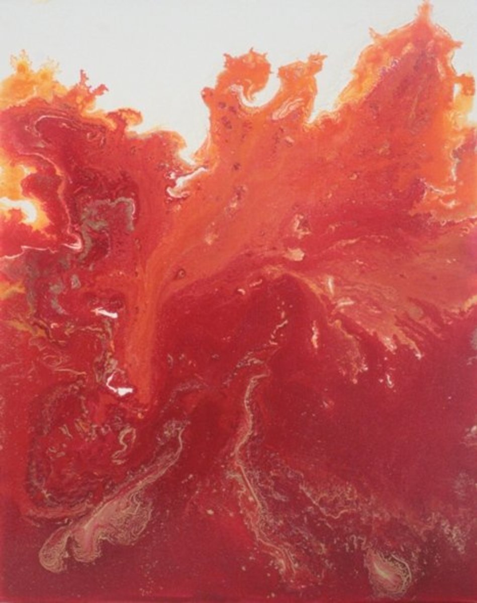 A 'Swirled' Acrylic Painting (c) Azure11, 2011