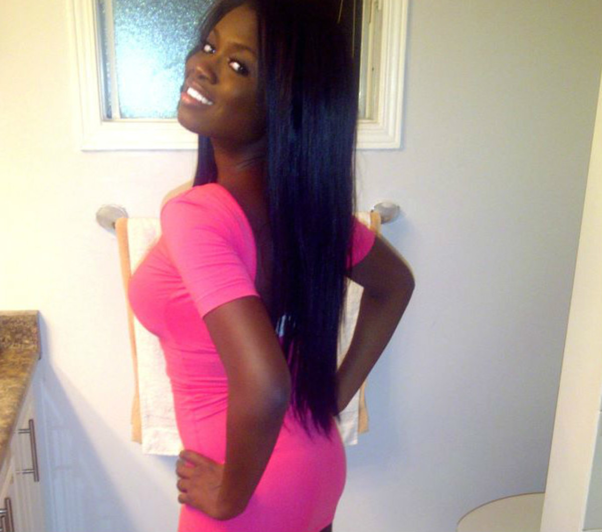 A complete 18-inch remy (real human hair) extension weave.