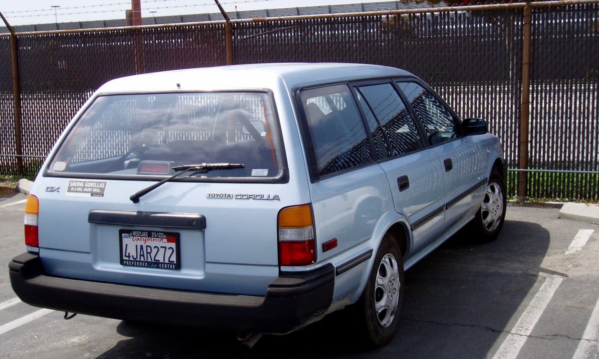 This is the Toyota I drove before moving to Pasadena.  It was a good, reliable car, with 127,000 miles on it. I still miss it sometimes.