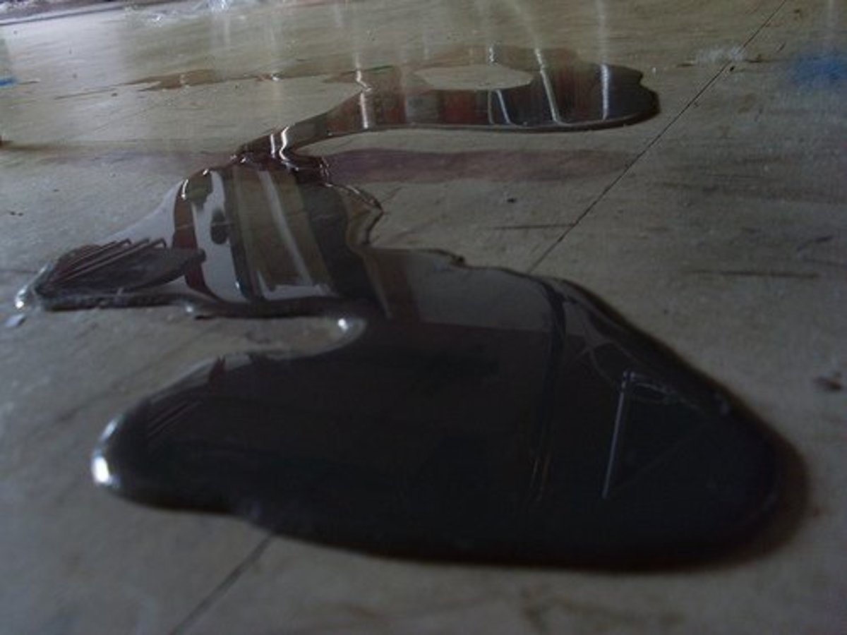 If you've spilled ink on the concrete, don't panic: you can use washing soda and water to remove the stain.
