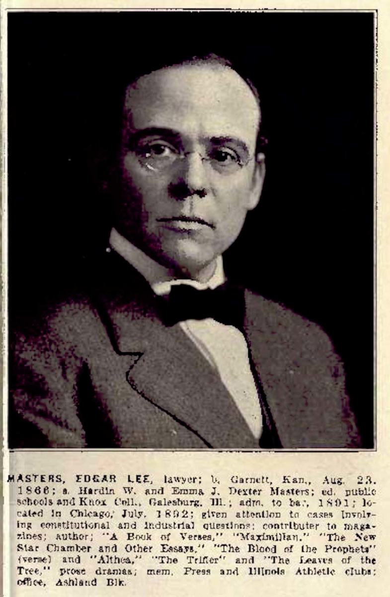 Edgar Lee Masters' "Dr. Siegfried Iseman"