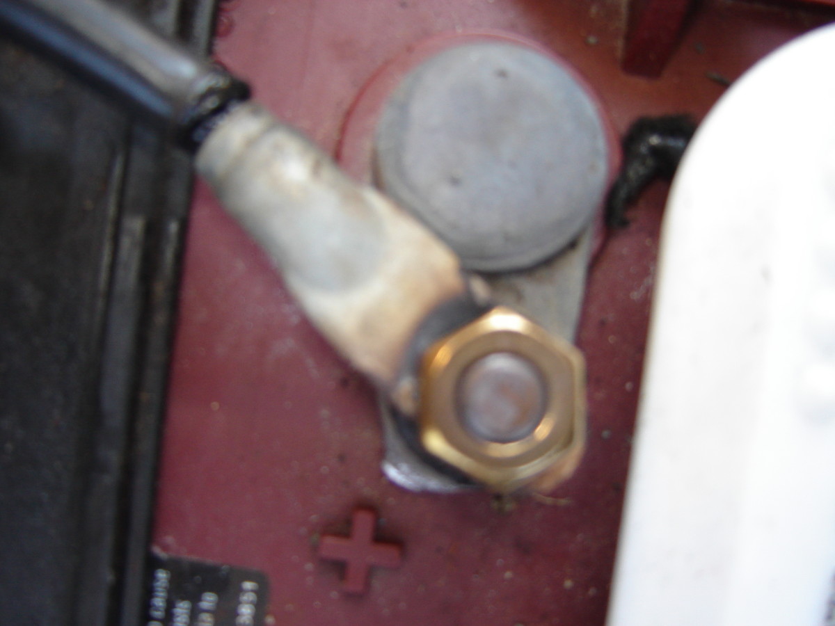 How to Repair a Broken Battery Terminal Post on an Electric Golf Cart
