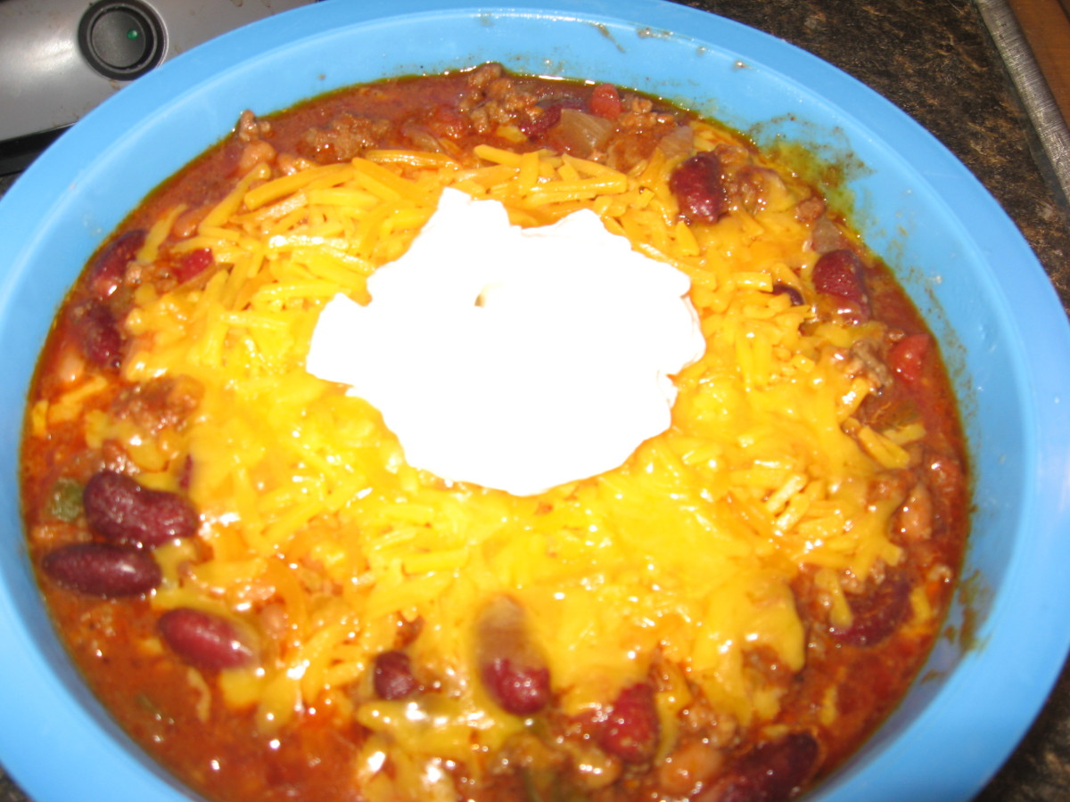 Chili is a great way to useleftover  ground beef!