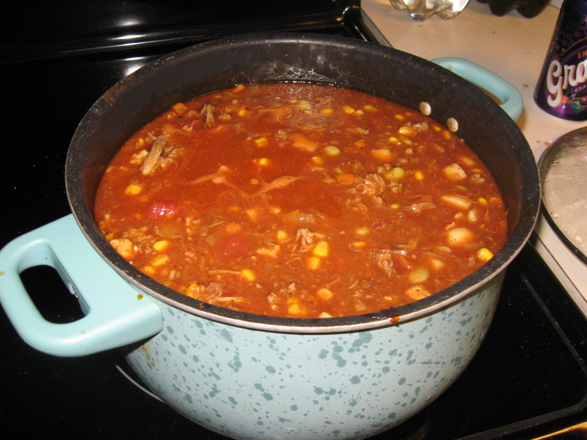 There's nothing like a big pot of homemade  soup on a cold night!