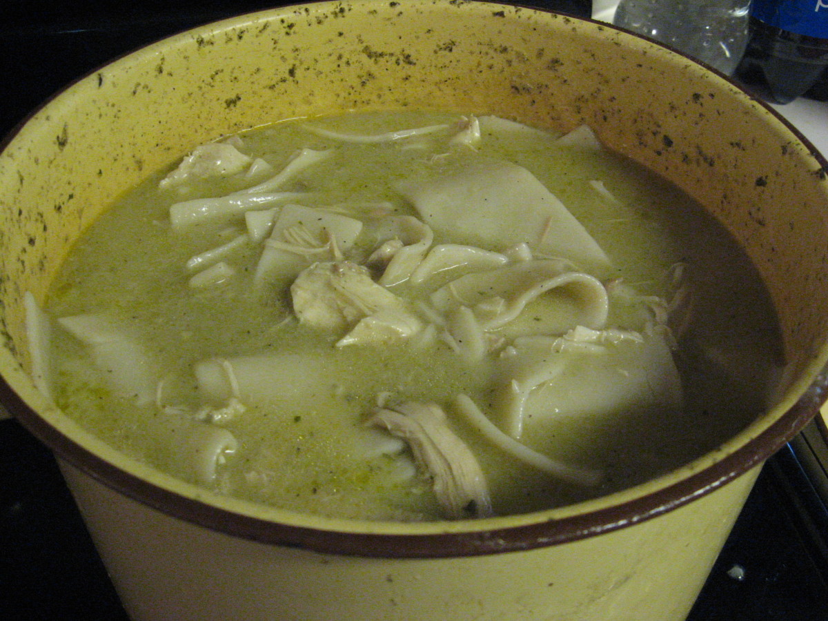 Leftover chicken can turn into chicken and dumplings.