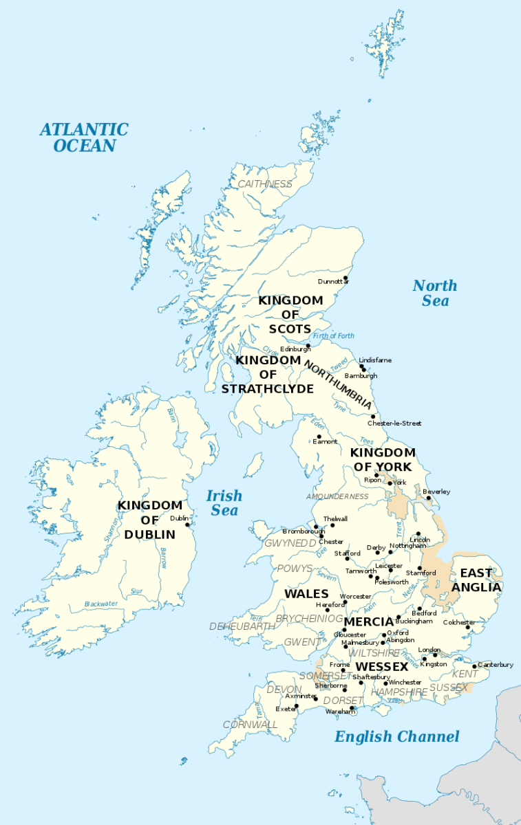 Each of the English kingdoms had their own rulers prior to 927A.D. and Aethelstan's reign.