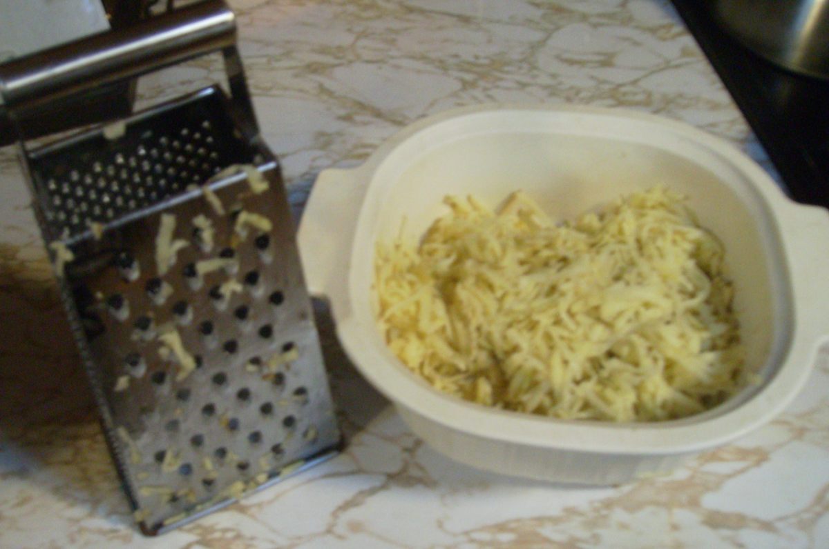 Shredded potatoes for hash browns