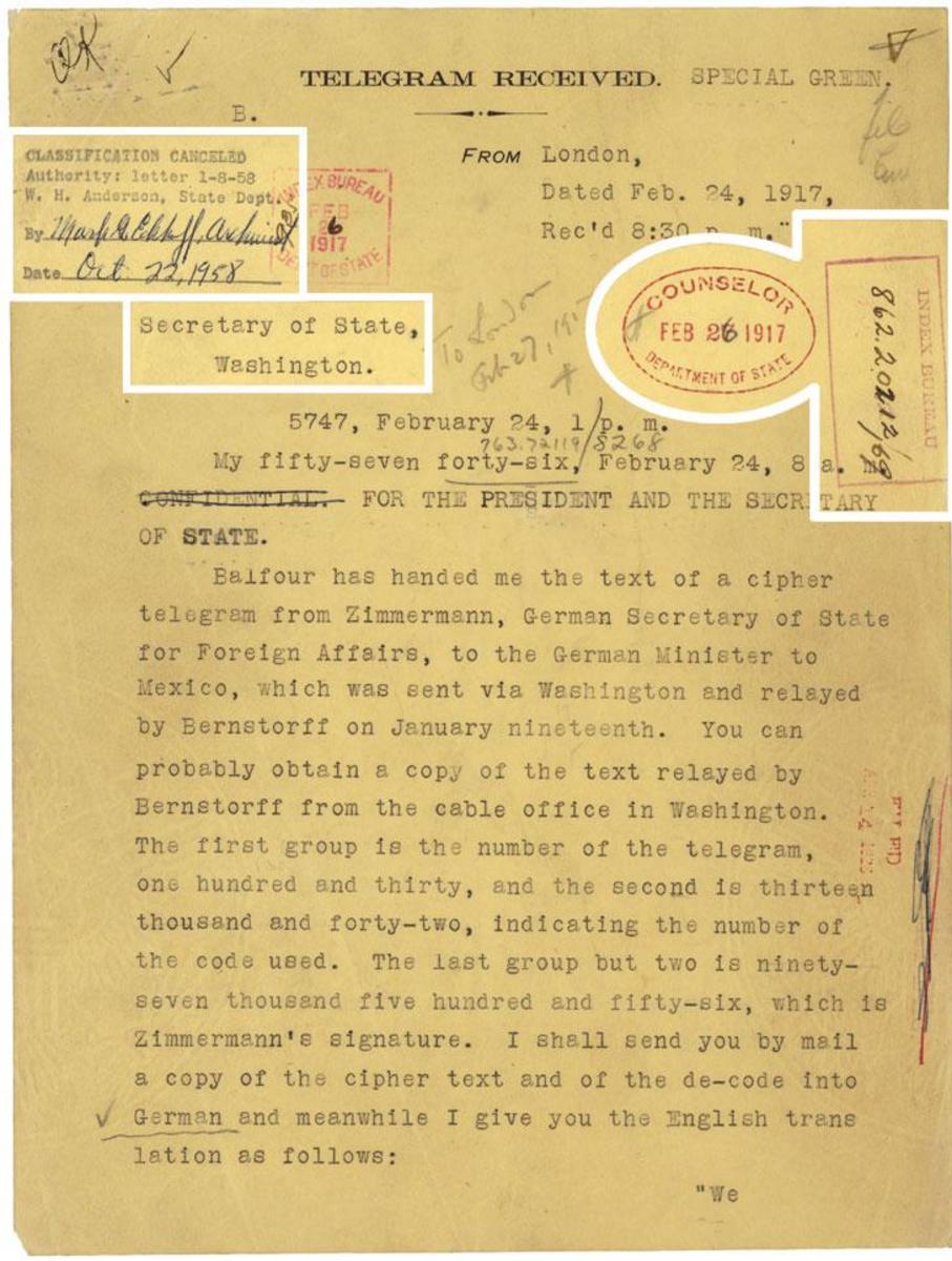 Причины вступления сша в первую мировую войну расшифровка телеграммы циммермана фото 86