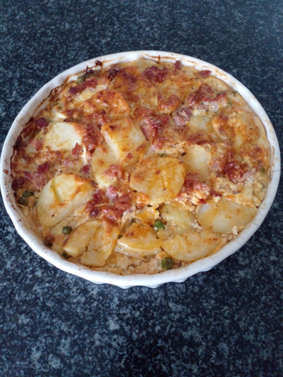 Easy Potato Bake With Bacon and Cheese