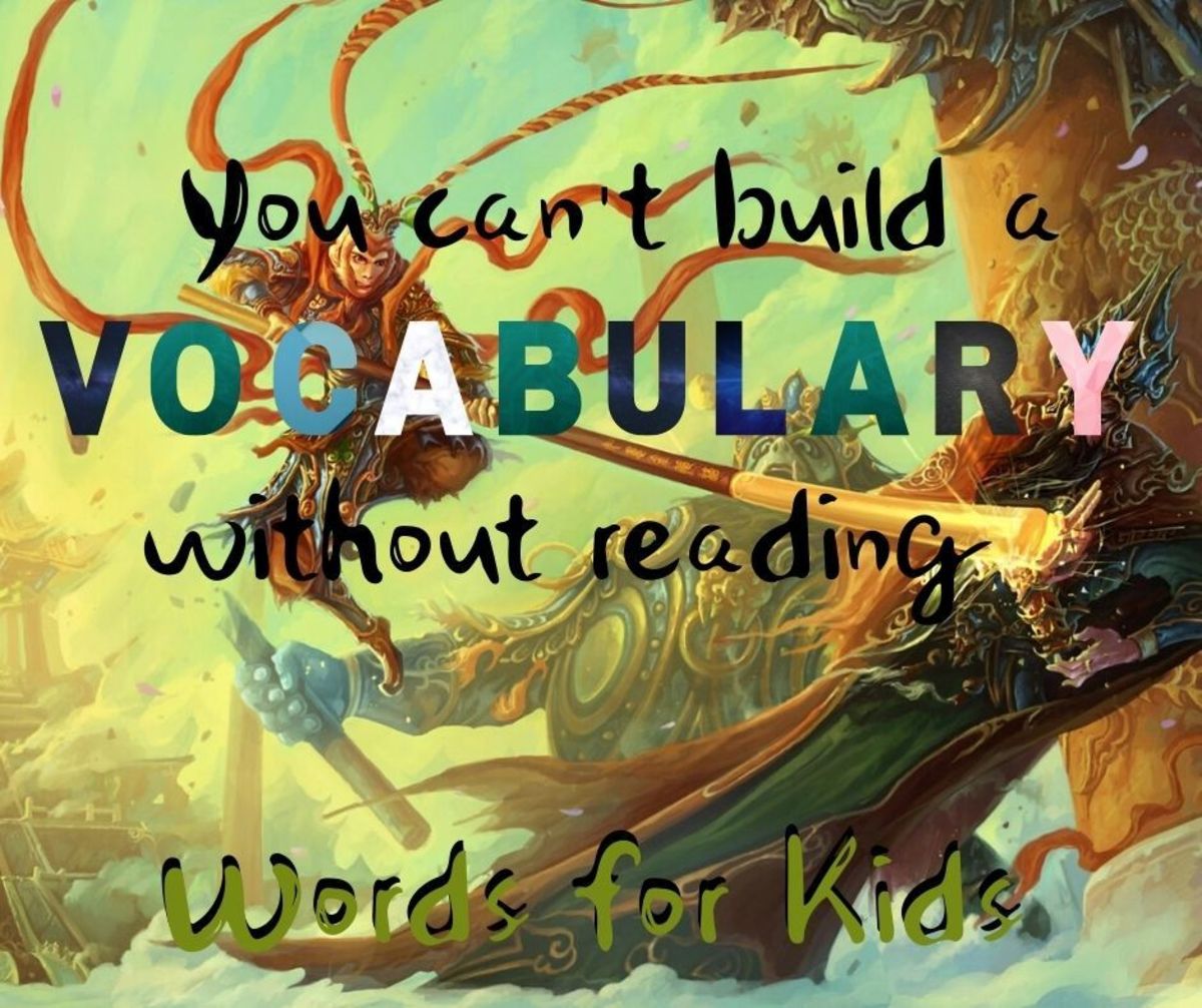New words from Sun Wukong, the Monkey King Story to increase your kid's vocabulary