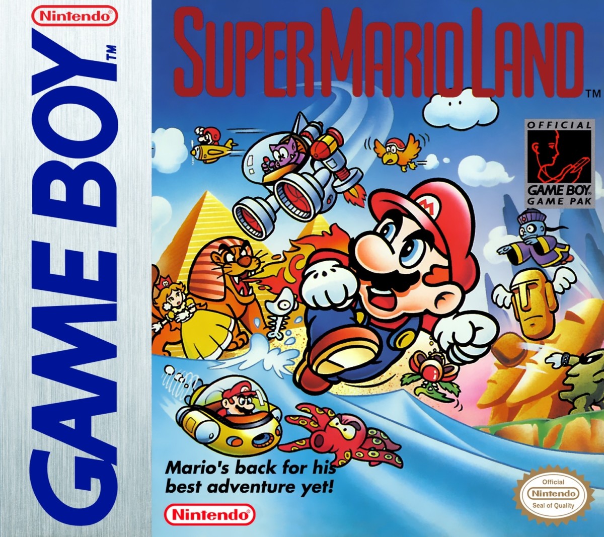 The North American box art for "Super Mario Land."