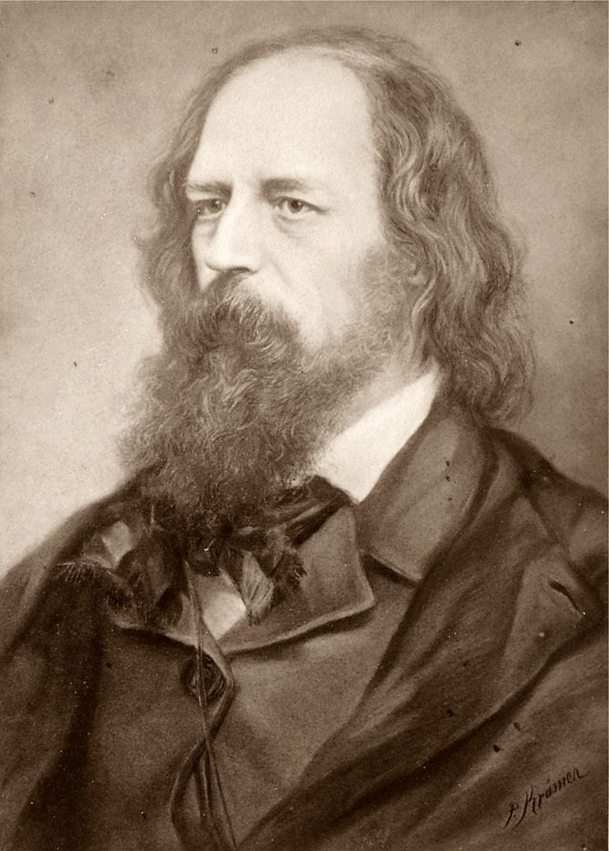 Alfred, Lord Tennyson (1809-1892). Poet Laureate between 1850-1892