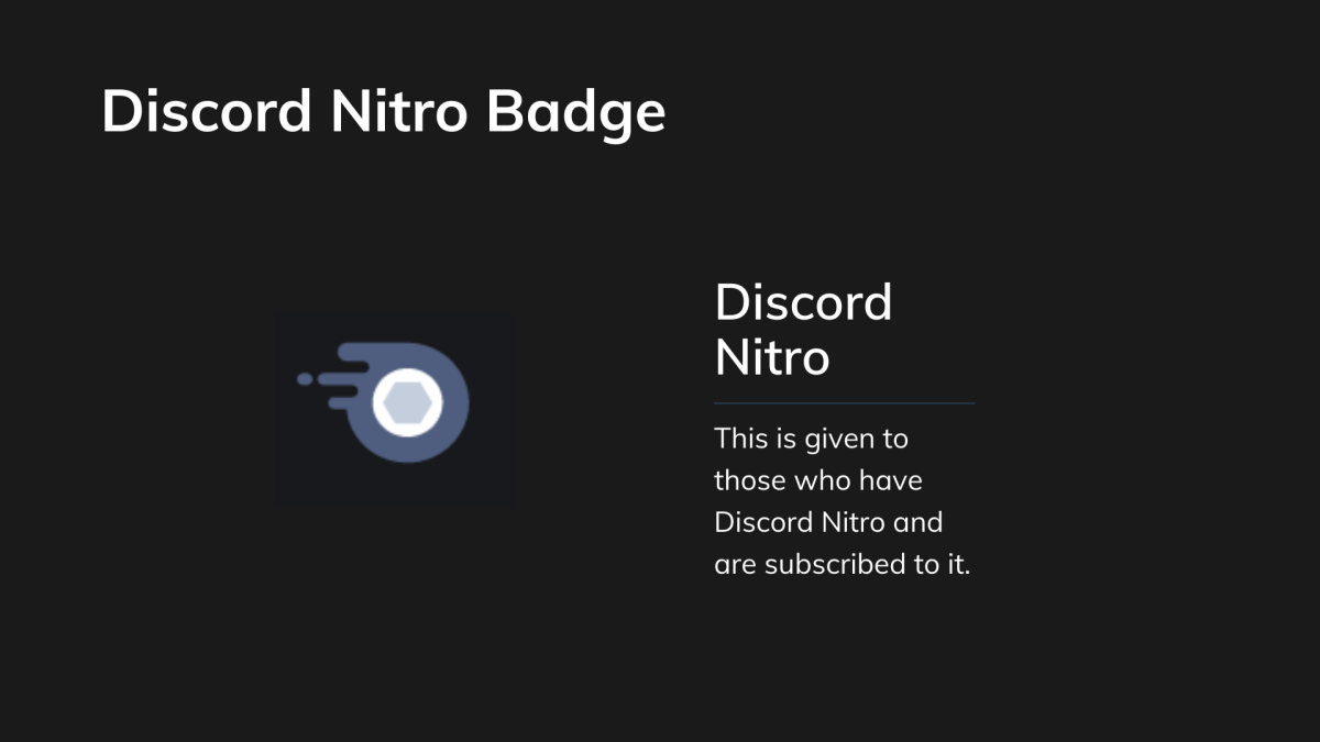 You'll see the Discord Nitro icon here.