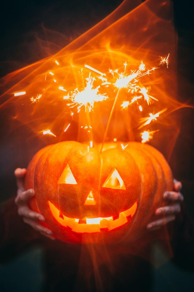 Even if you do not go outside to trick-or-treat, you can still have a candy hunt and enjoy treats. Photo by Matheus Bertelli from Pexels