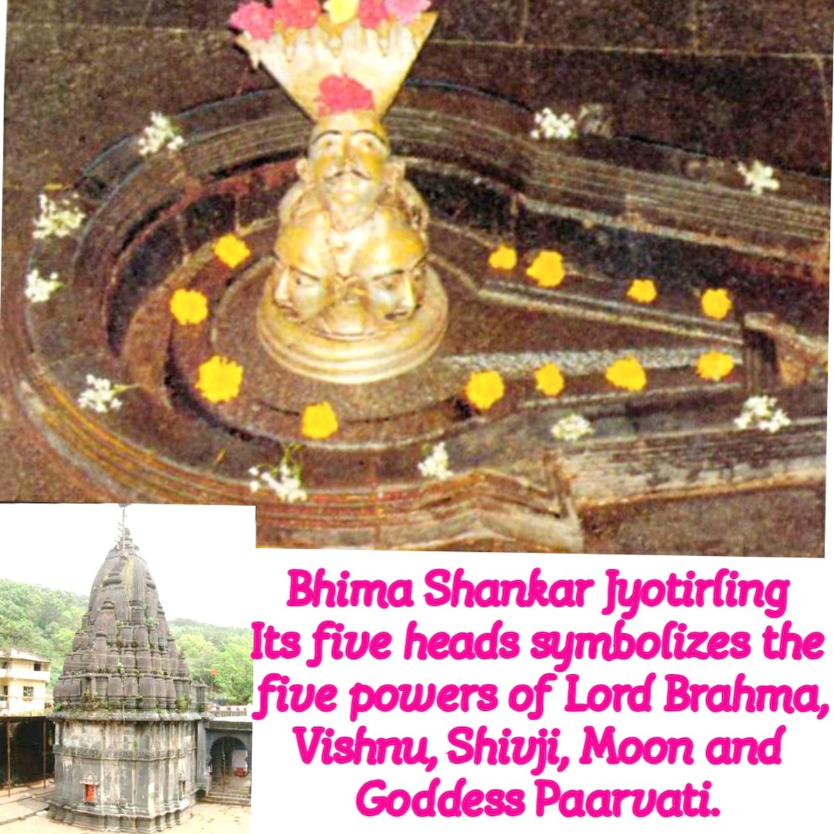 Bhima Shankar Jyotirling tells the story of the king Bhima and Lord Shivji