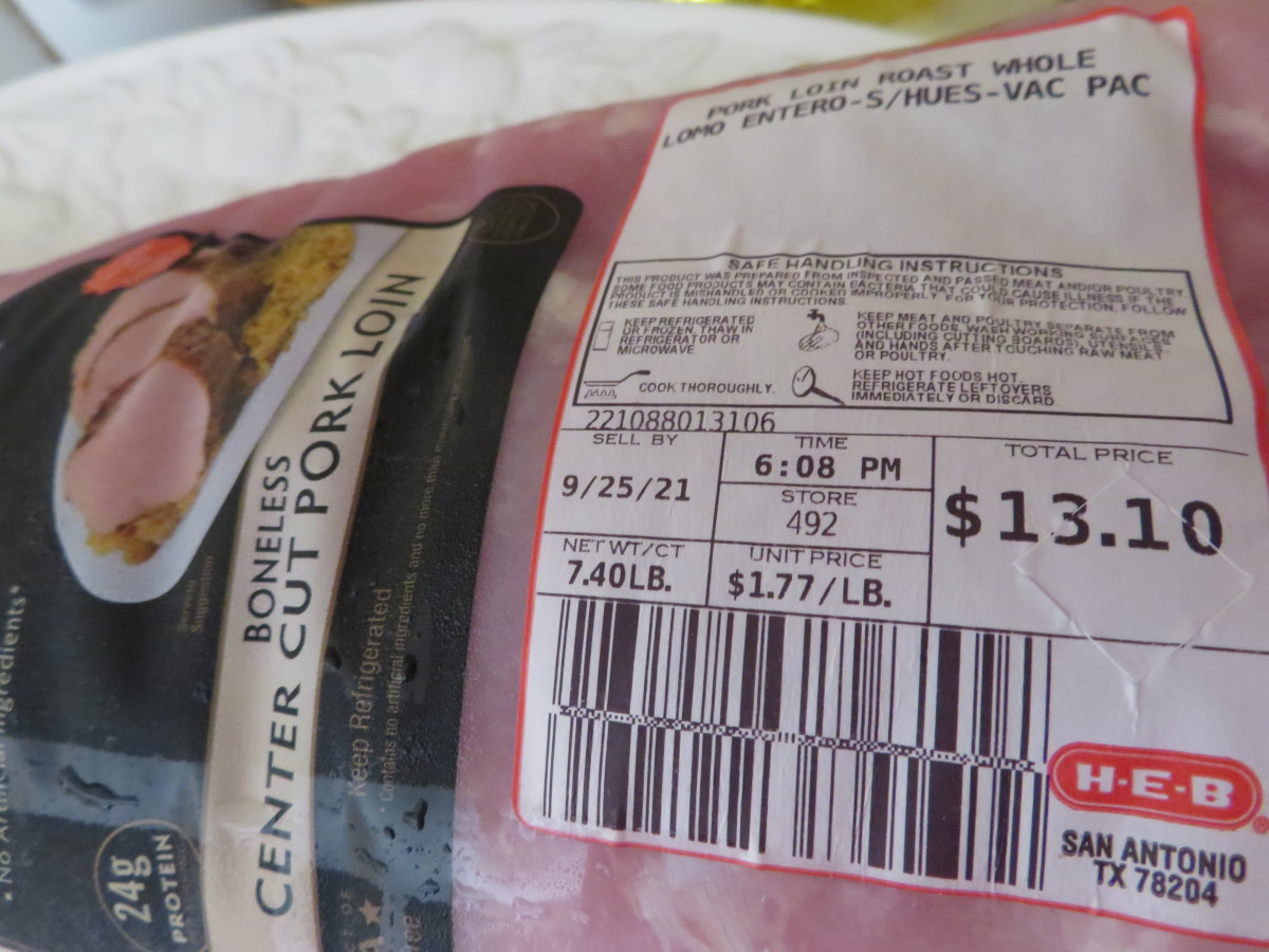 Boneless center cut pork loin can be a bargain!