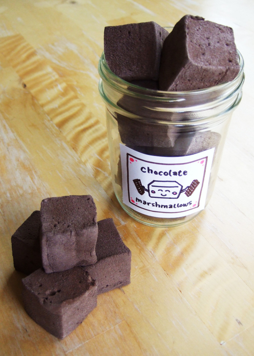 How about topping your cocoa with some homemade chocolate marshmallows?