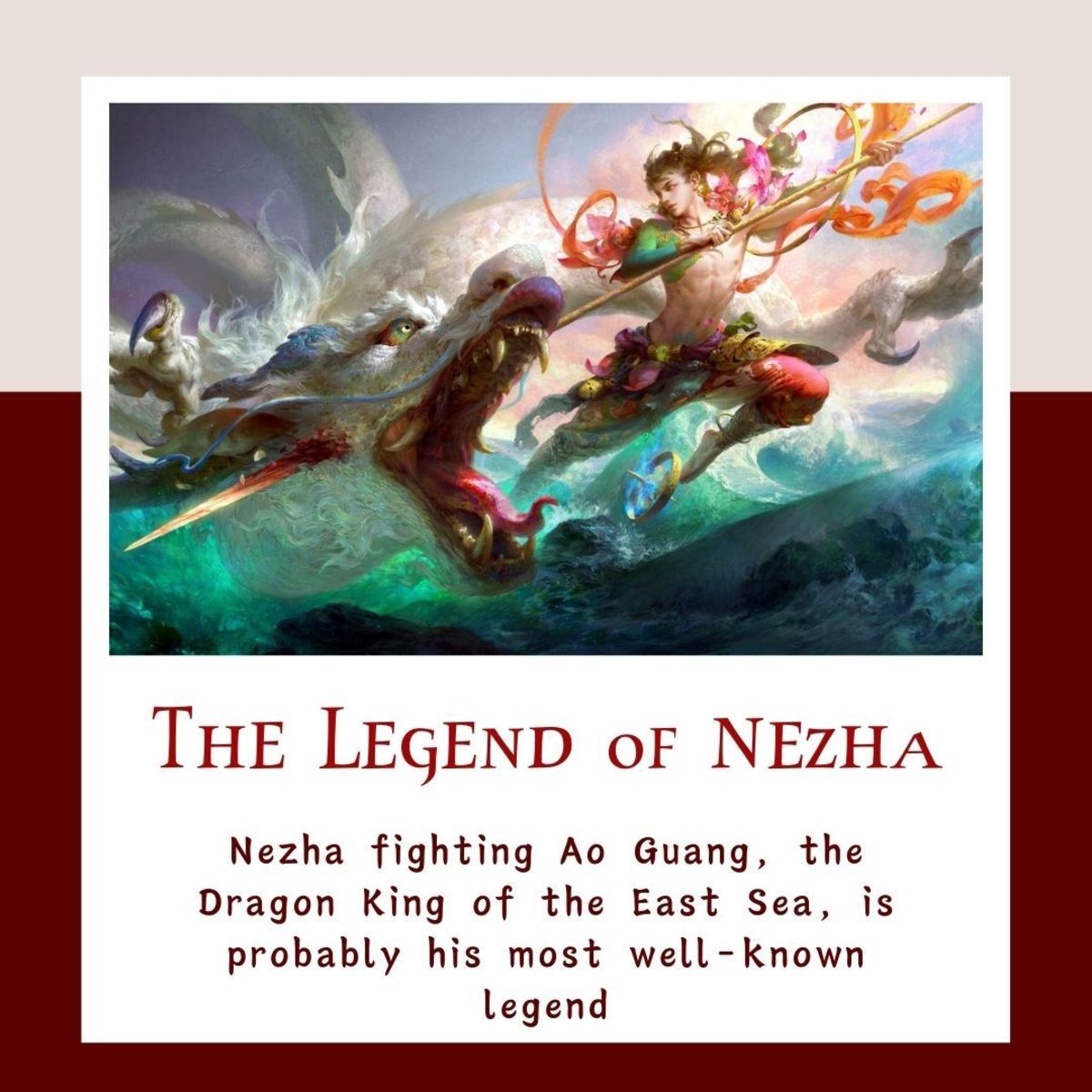 The cruel Dragon King was finally defeated by Nezha.
