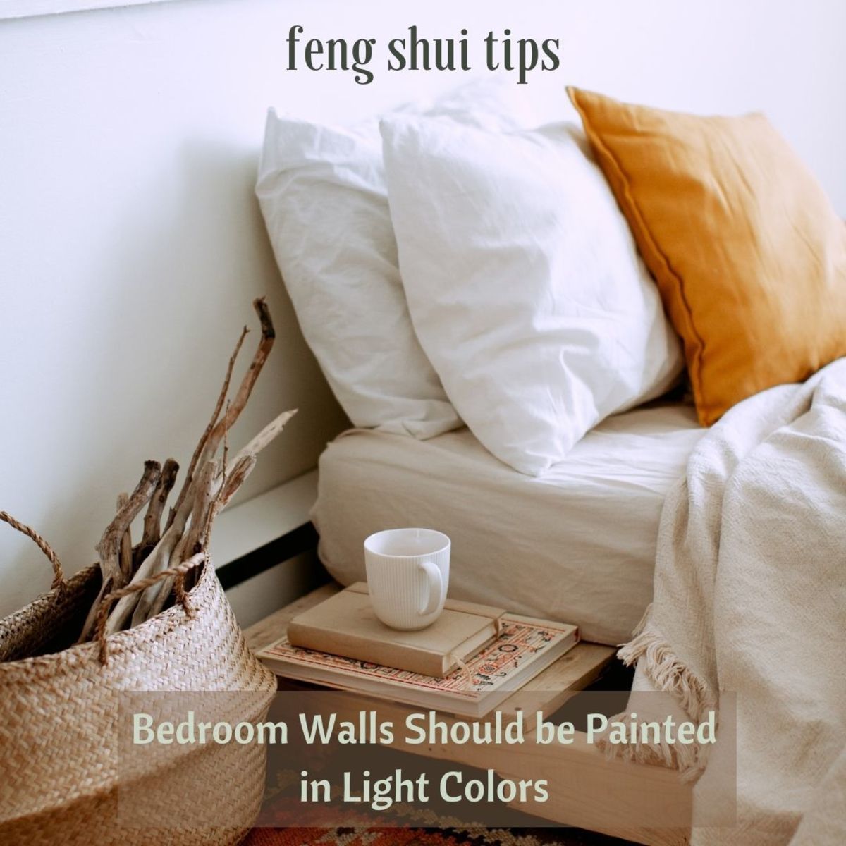 The best Feng Shui bedroom (or other sleeping space) colors are the lighter shade of your favorite colors. If you like pink, use the pastel shade as it is supposed to attract love!