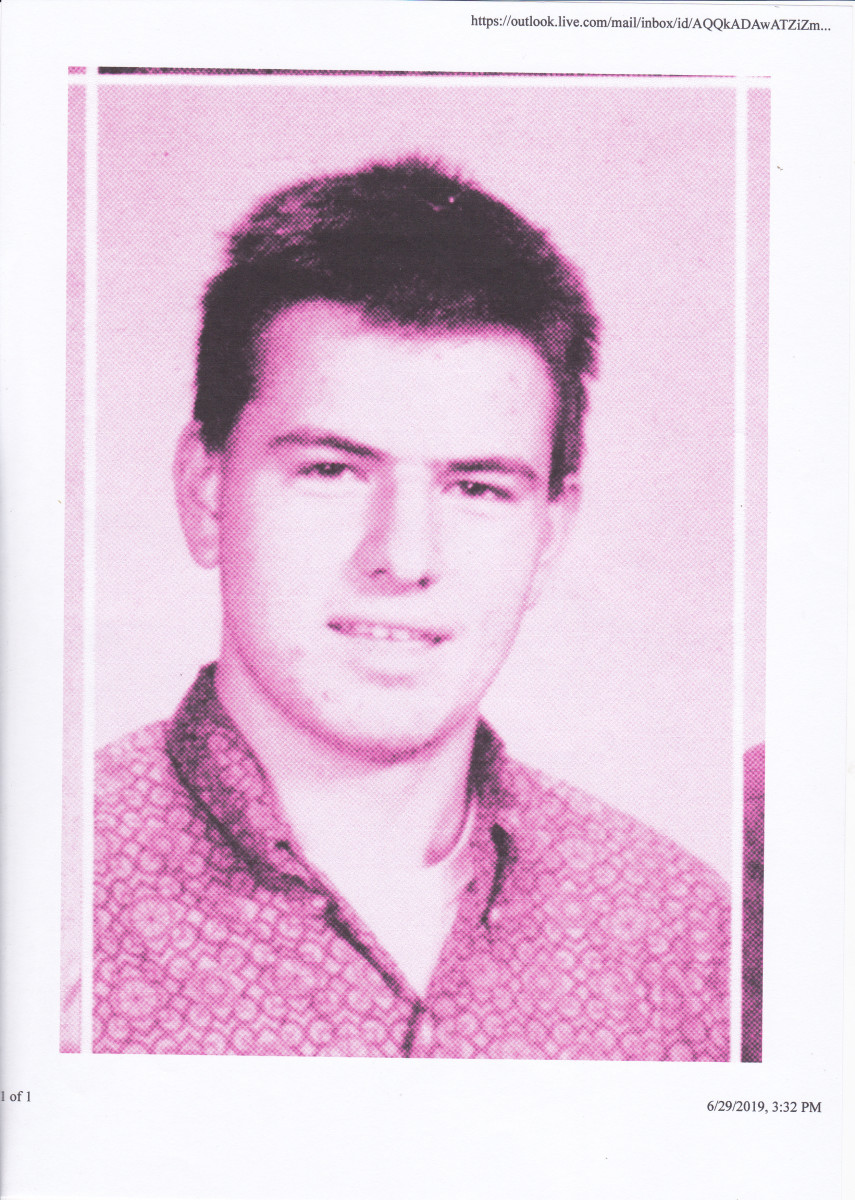 Picture of the author at the age of 16.  Taken in the fall of 1960
