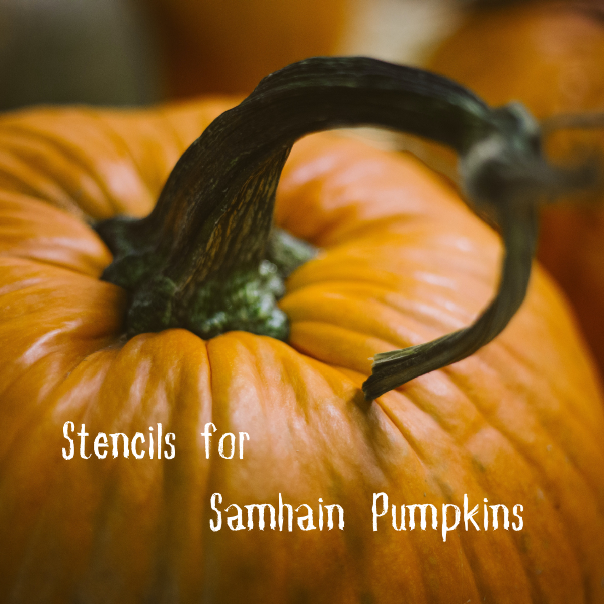 Samhain Pagan Pumpkin Carving Printable Stencils