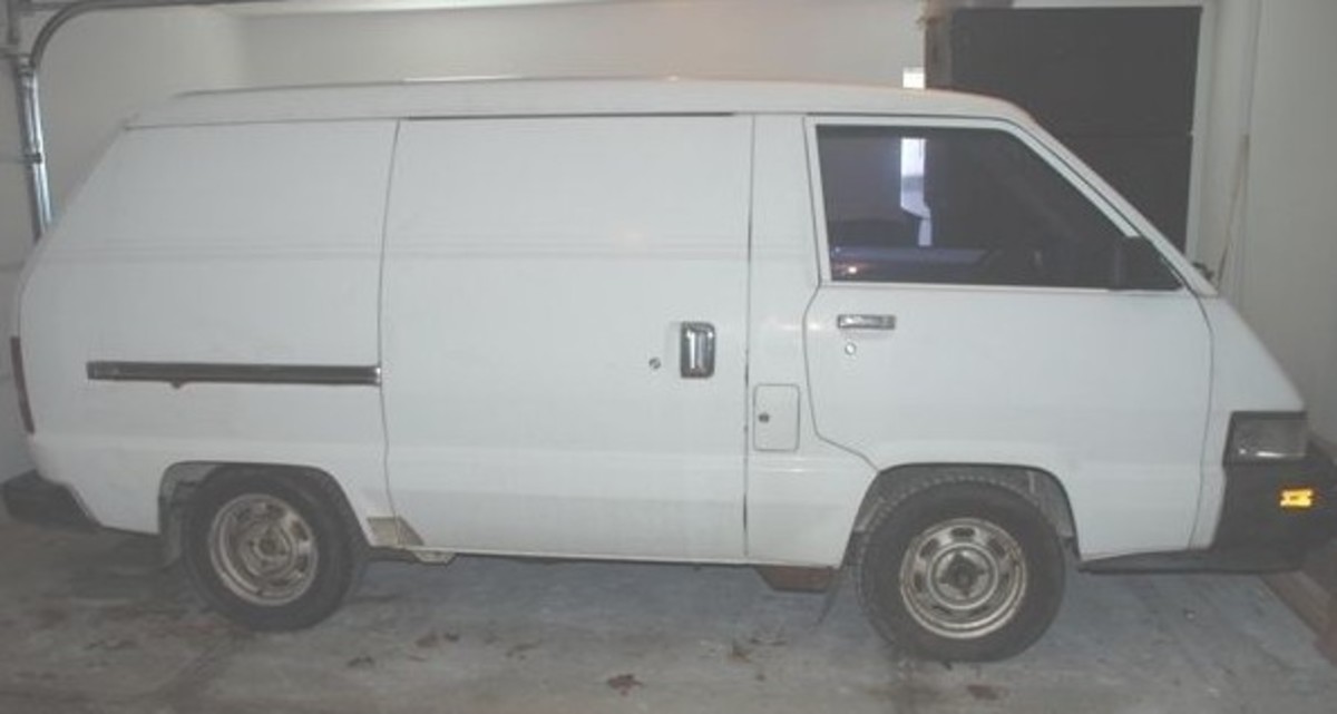 A white Toyota Cargo van, similar to the one that was seen in the Port St. Joe parking lot. Photo courtesy of Google.
