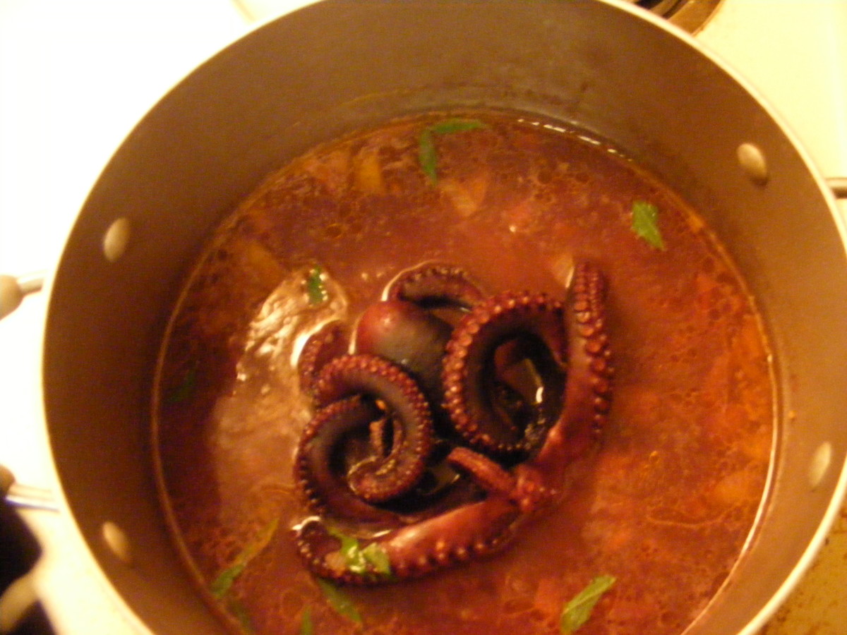 Octopus may be prepared in a variety of ways