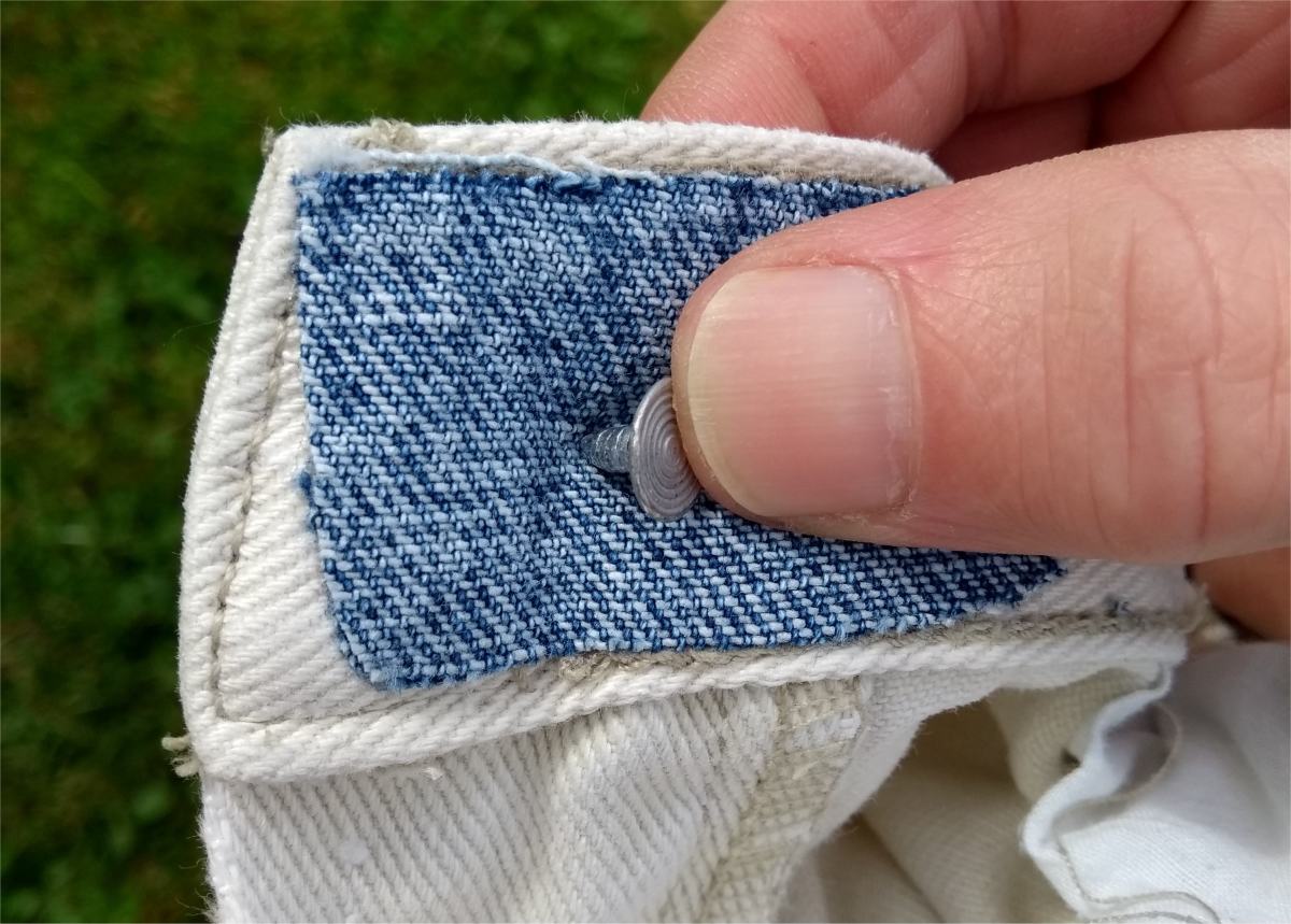 How To Fix A Button On Jeans Without Sewing FeltMagnet