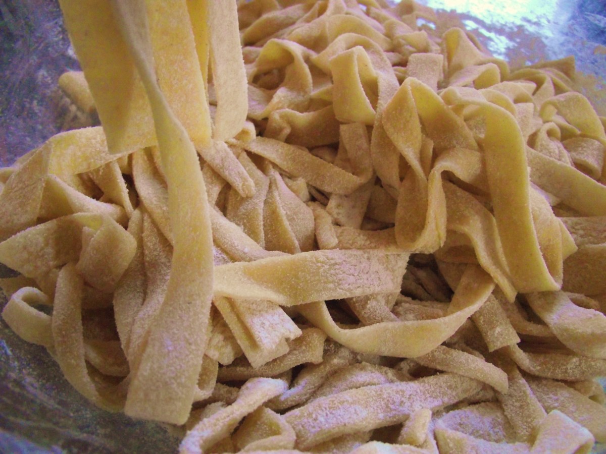 Fresh homemade pasta is a treat!