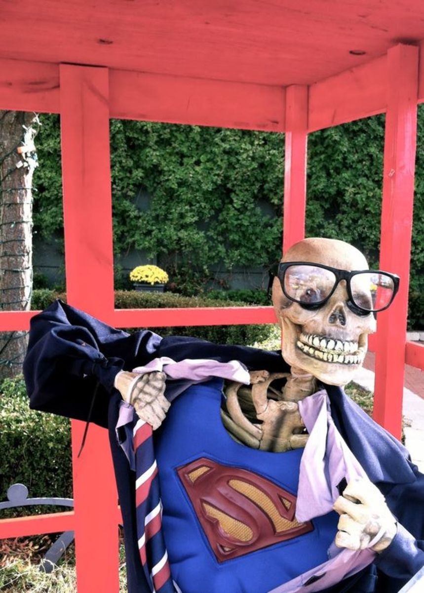 Recreate celebrities and famous characters in skeletal form. Clark Kent, is that you?!