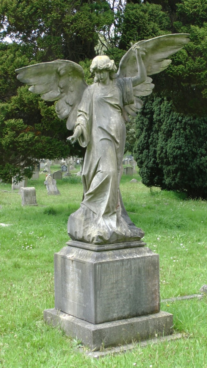 An angel on a grave.