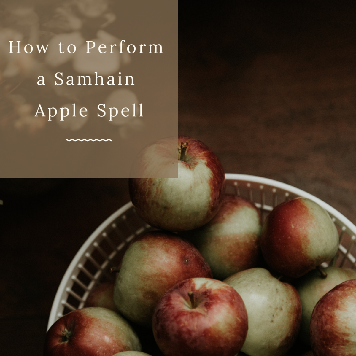 Samhain is the perfect time of year for this simple form of apple magic