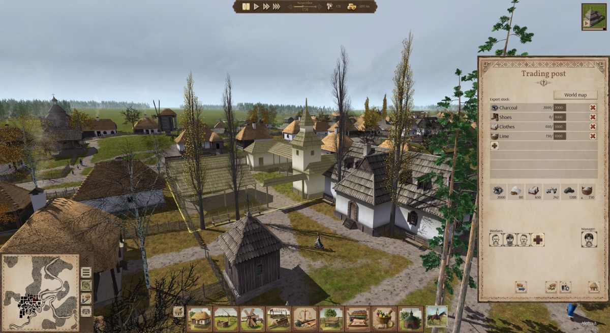 A city built in the game "Ostriv".