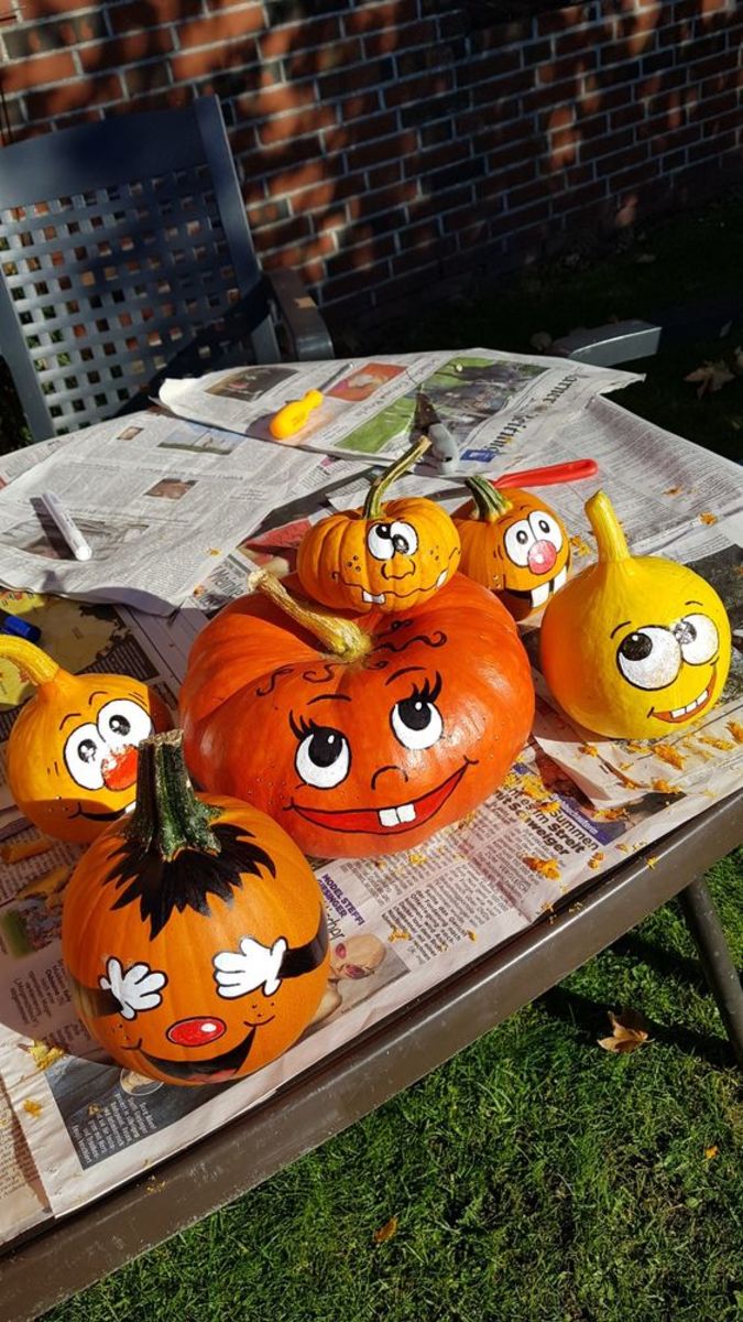 Patch of Goofy Pumpkins