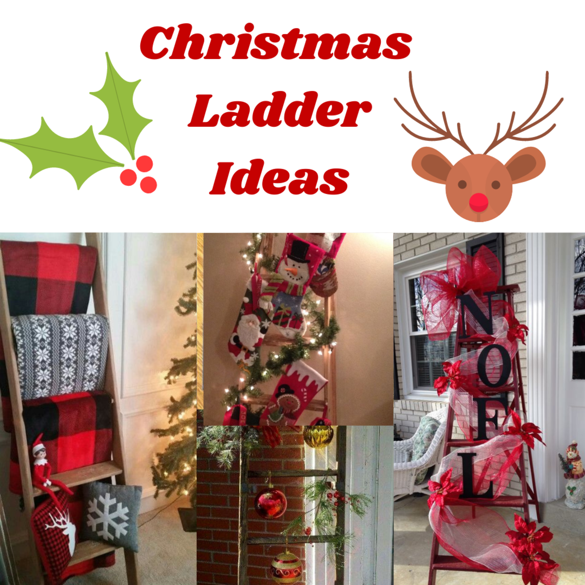 30+ DIY Christmas Ladders Ideas to Turn Your Home Into a Winter Wonderland