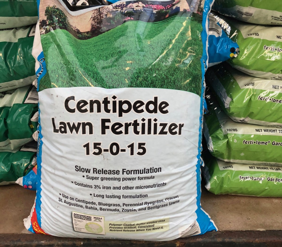 We bought this fertilizer for the centipede grass the first spring after moved into our new (to us) home a couple of years ago. We've never had centipede before so I had to research its needs.