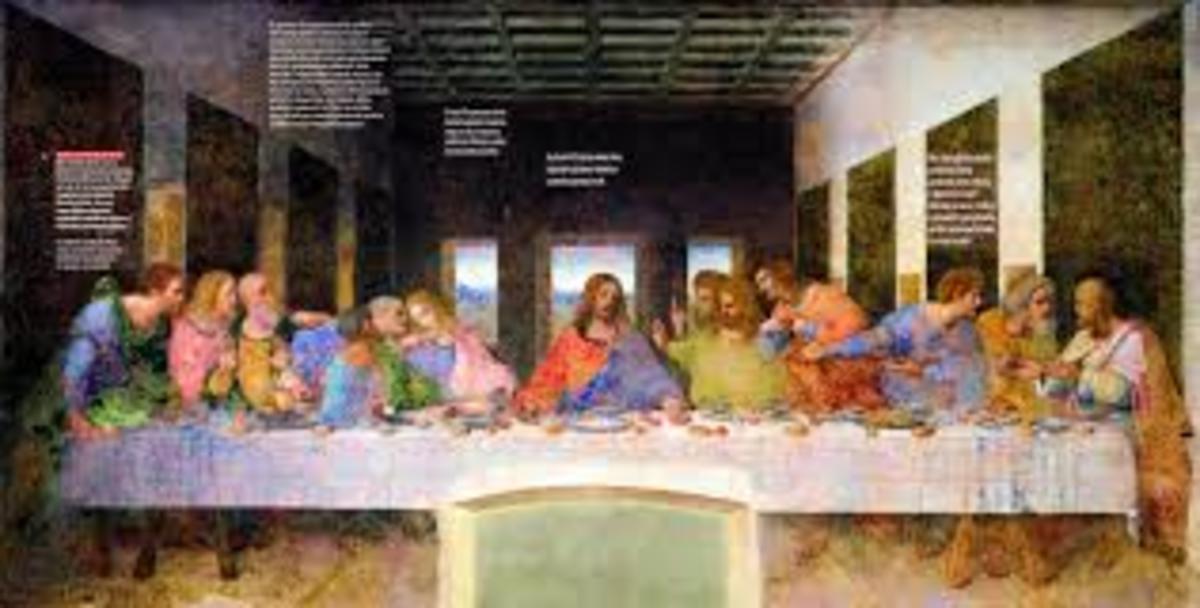 The Last Supper:  painting by Leonardo DaVinci.