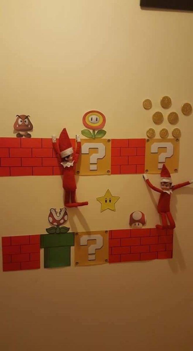 Super Mario Elf on the Shelf!